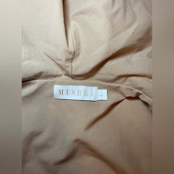 Meshki Tan Cropped Zip-Up Hoodie - Picture 3 of 9